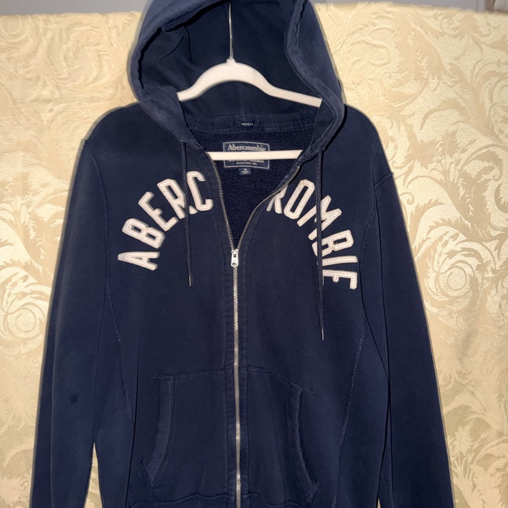 Abercrombie & Fitch Blue Zip-Up Hoodie